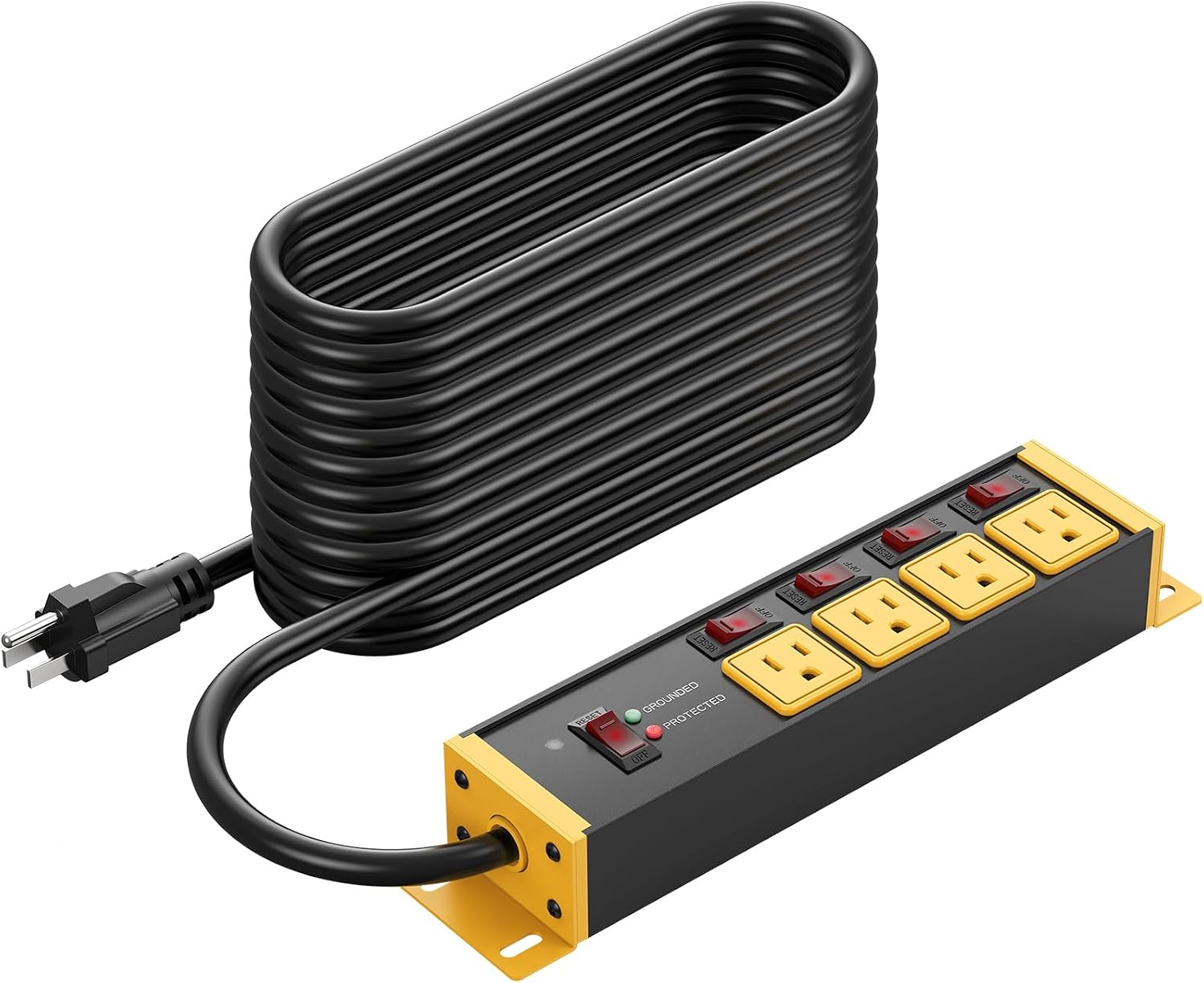 Outdoor Power Outlet Extension - 12 Gauge Outdoor Long Extension Cord