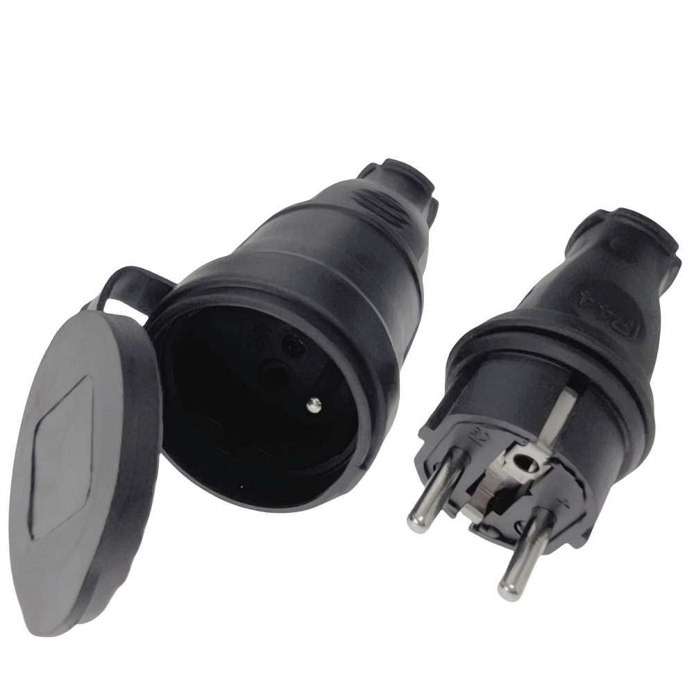 Outdoor Power Outlet Extension - France Waterproof Female Socket 16A Electrical