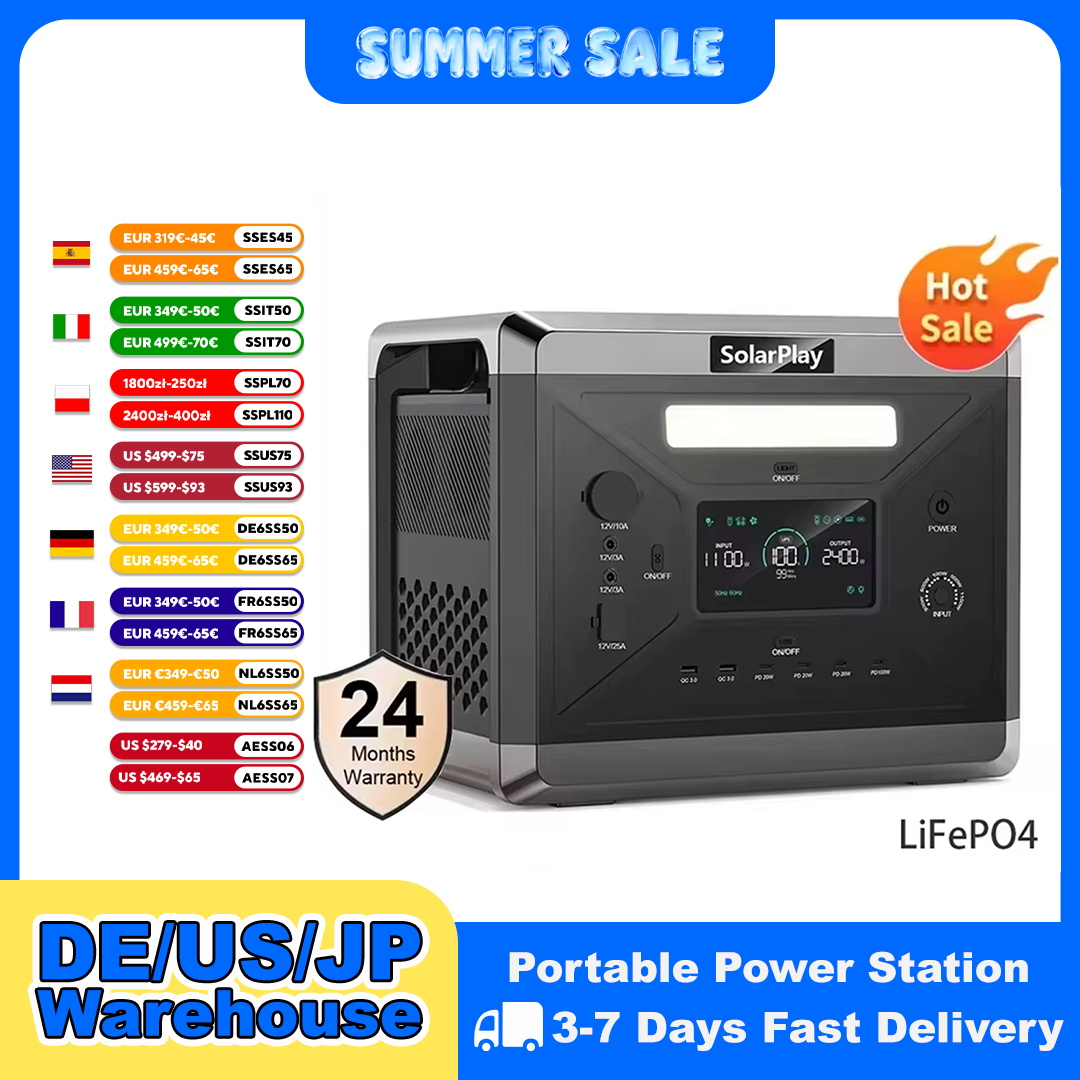 Outdoor Power Port - SOLARPLAY Portable Power Station Q2501 For