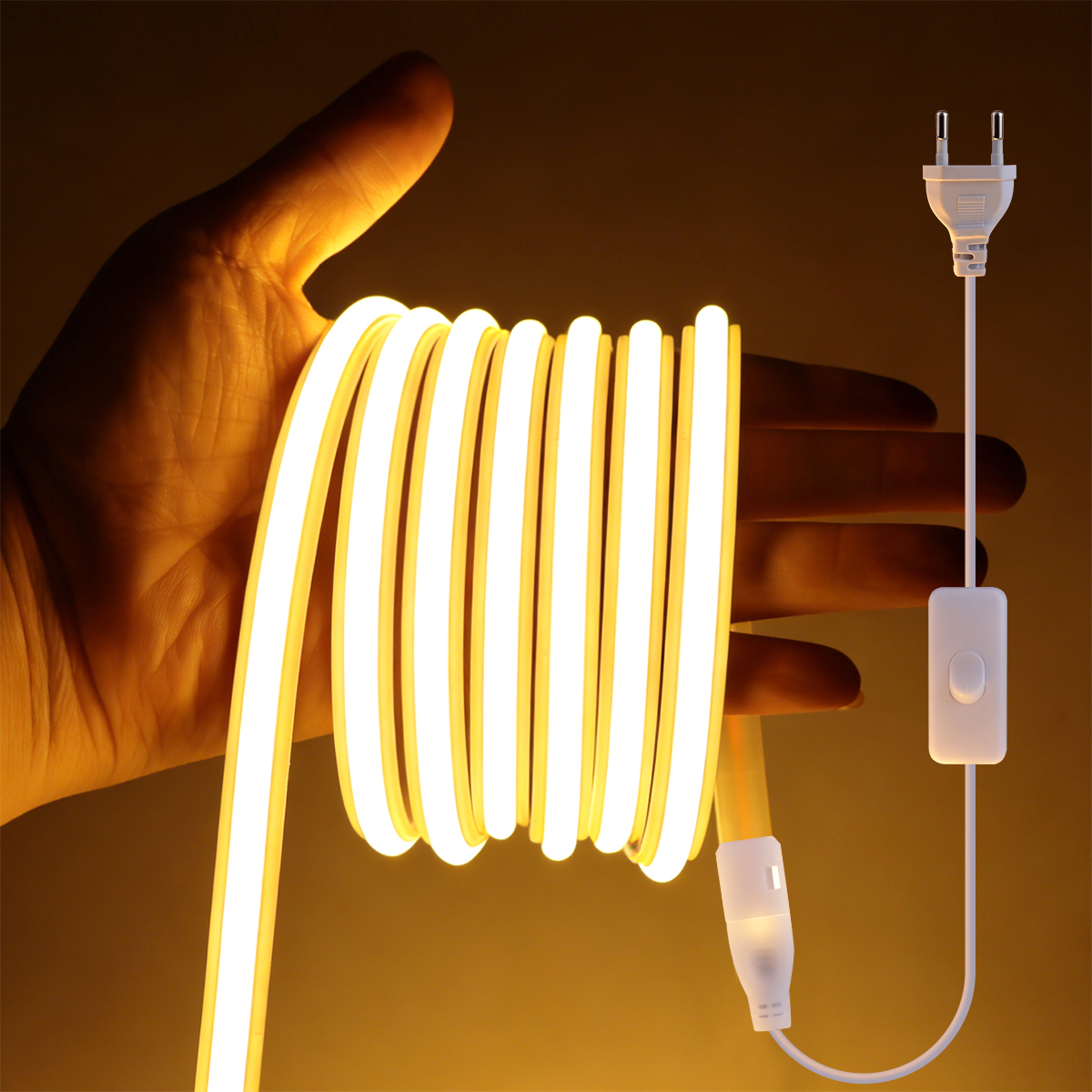 Outdoor Power Port - 220V COB Led Strip High Density