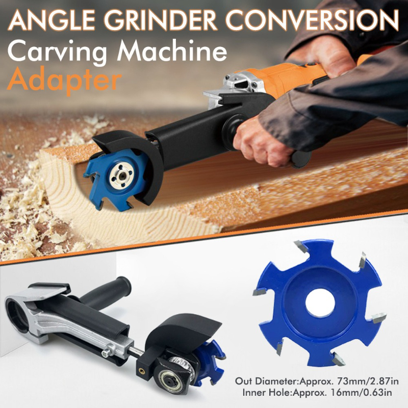 Stump Grinder Attachment - Grinding Conversion Head Professional Carpentry Grinding