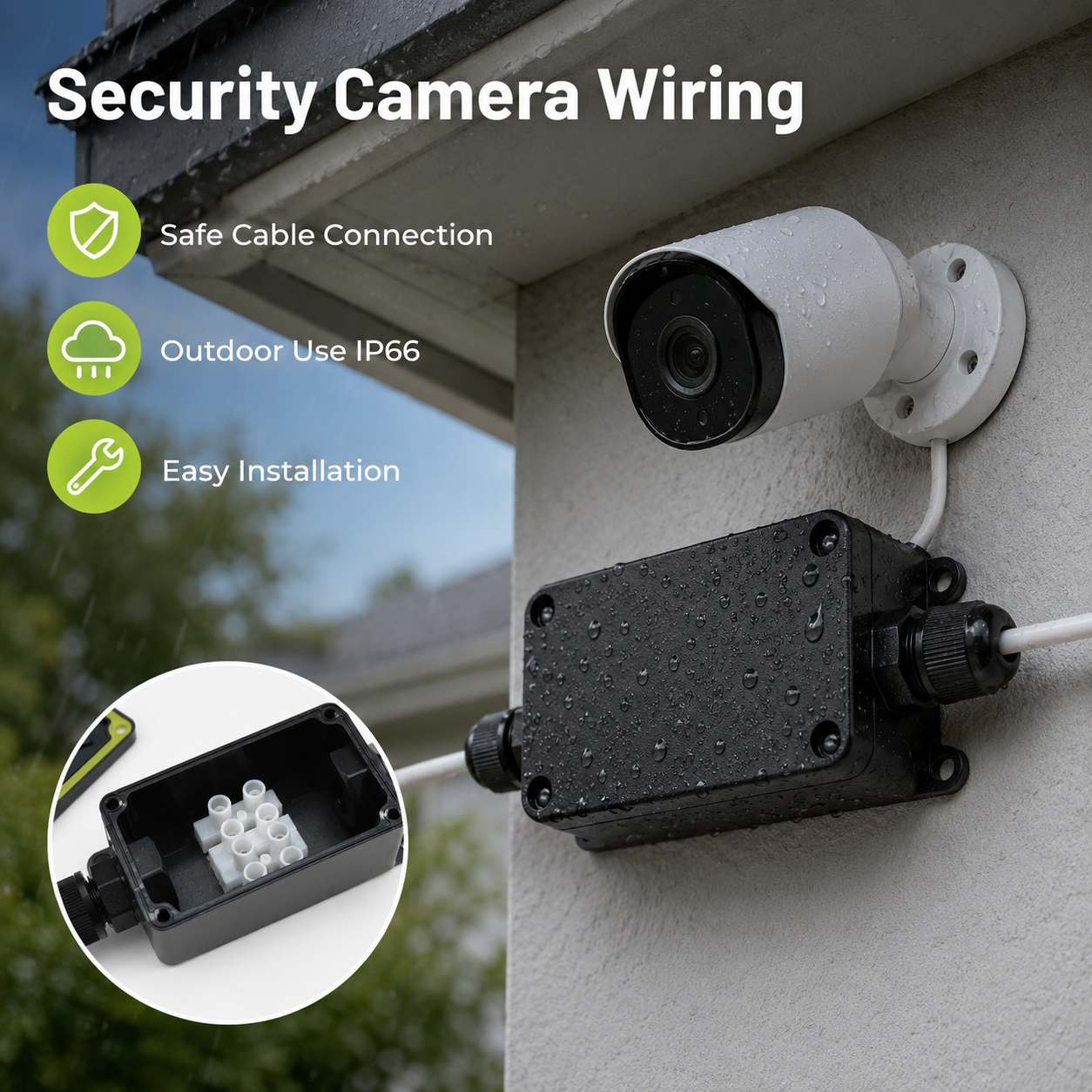 Outdoor Power Cable Junction Box - IP66 Sealed Wire Junction Box Outdoor