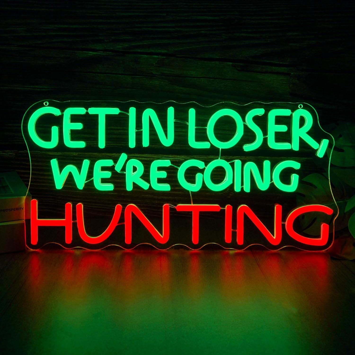 Outdoor Power For Lights - Funny Hunting Neon Sign LED Light
