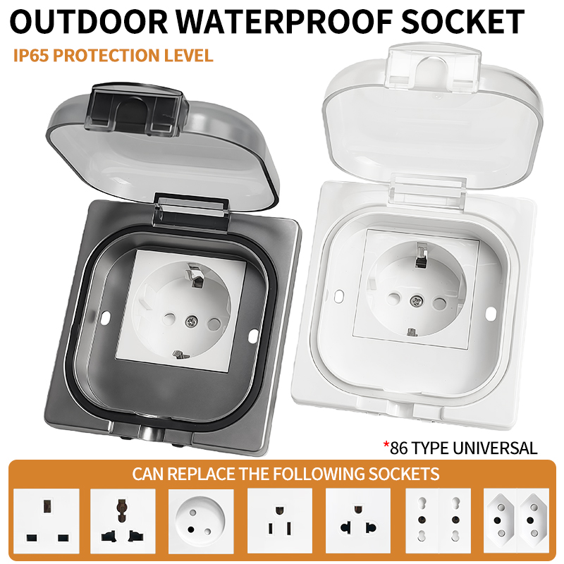 Outdoor Power Port - IP65 Waterproof Outdoor Socket, 16A High