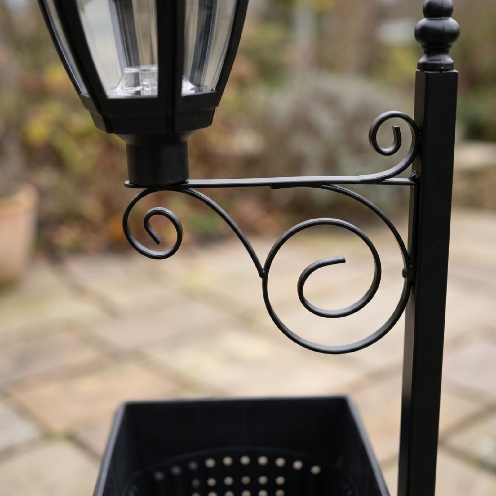 Solar Flower Pot Light Wrought - Outdoor Power For Lights 리뷰 및 가격