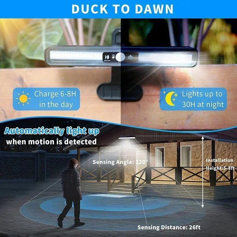 Clip On Solar Motion Lights Ou - Outdoor Power For Lights 리뷰 및 가격