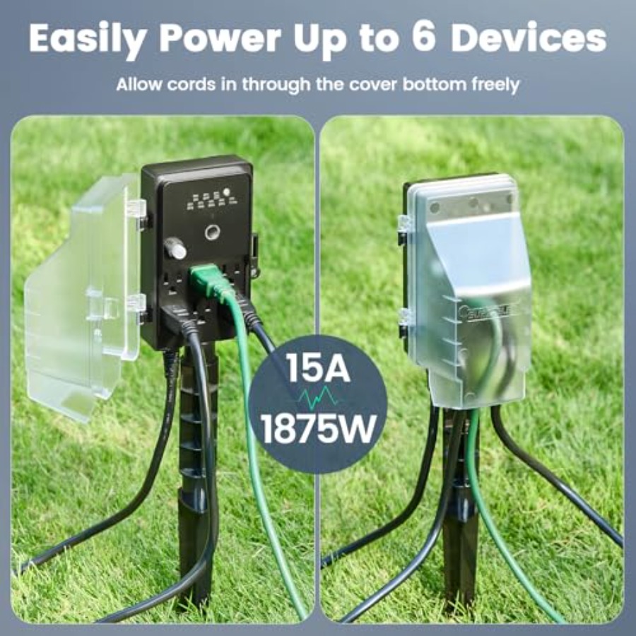 Outdoor Power Stake Dusk to Da - Outdoor Power Outlet Extension 리뷰 및 가격