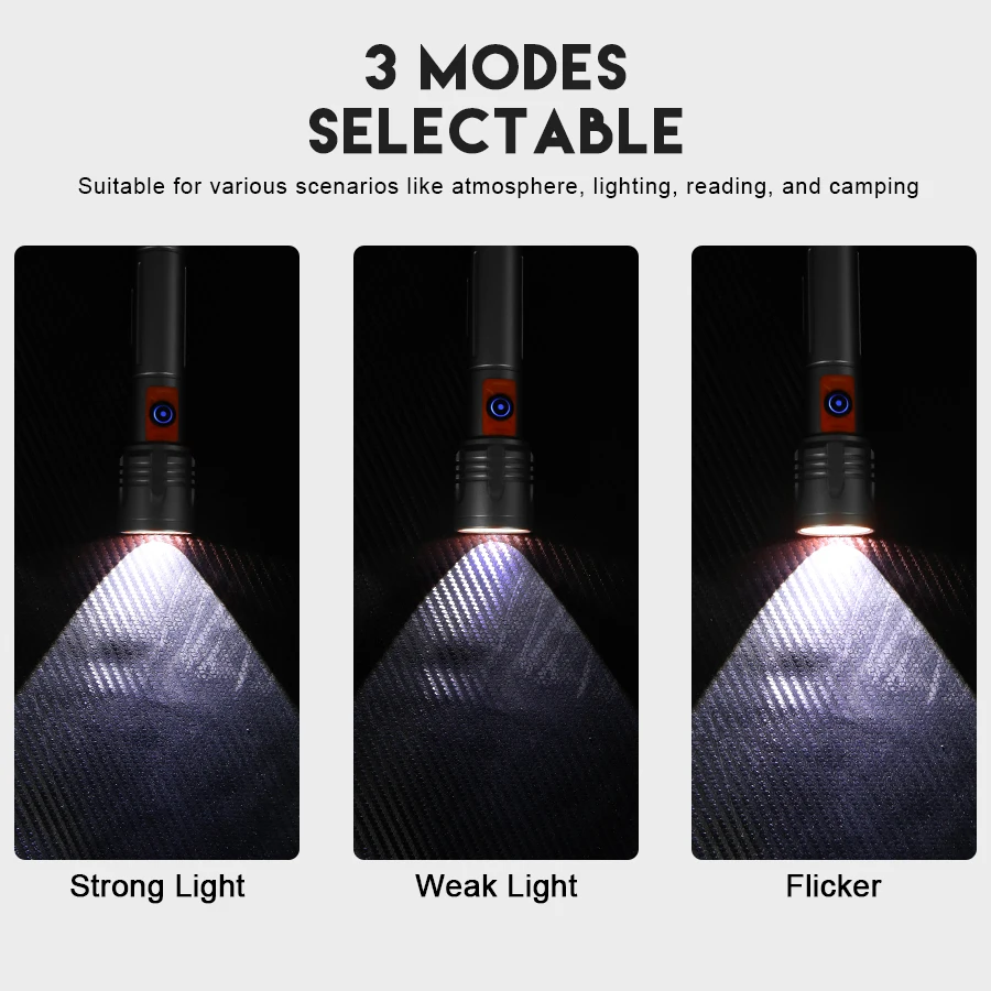 High Power LED Flashlight USB  - Outdoor Power For Lights 리뷰 및 가격