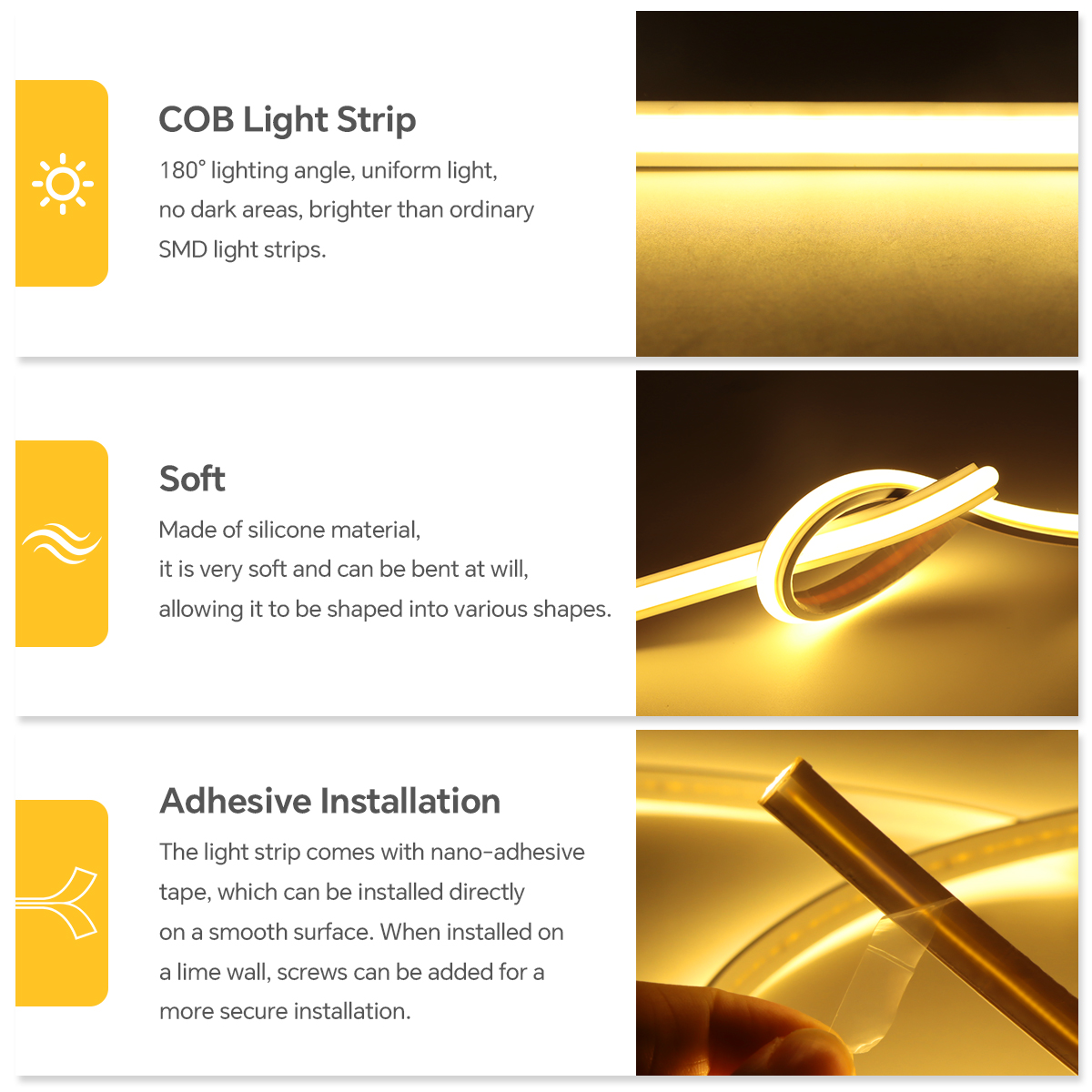 220V COB Led Strip High Densit - Outdoor Power Port 리뷰 및 가격