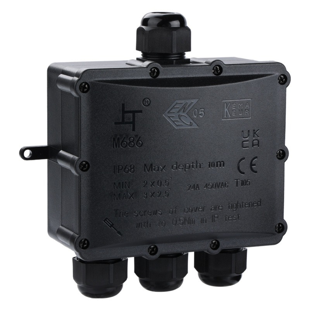 4Way 1In3Out IP68 Waterproof 4 - Outdoor Power Cable Junction Box 리뷰 및 가격