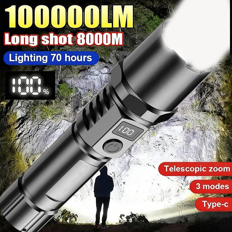 Powerful Led Handheld Flashlig - Outdoor Power For Lights 리뷰 및 가격