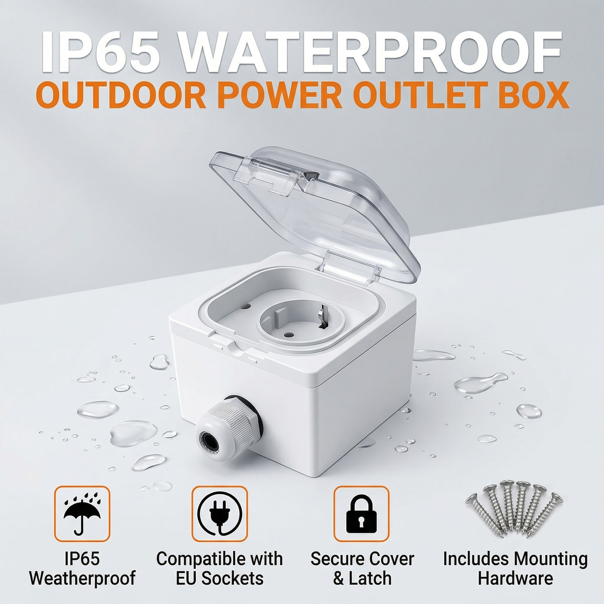 IP65 Waterproof Surface-Mount  - Outdoor Power Port 리뷰 및 가격