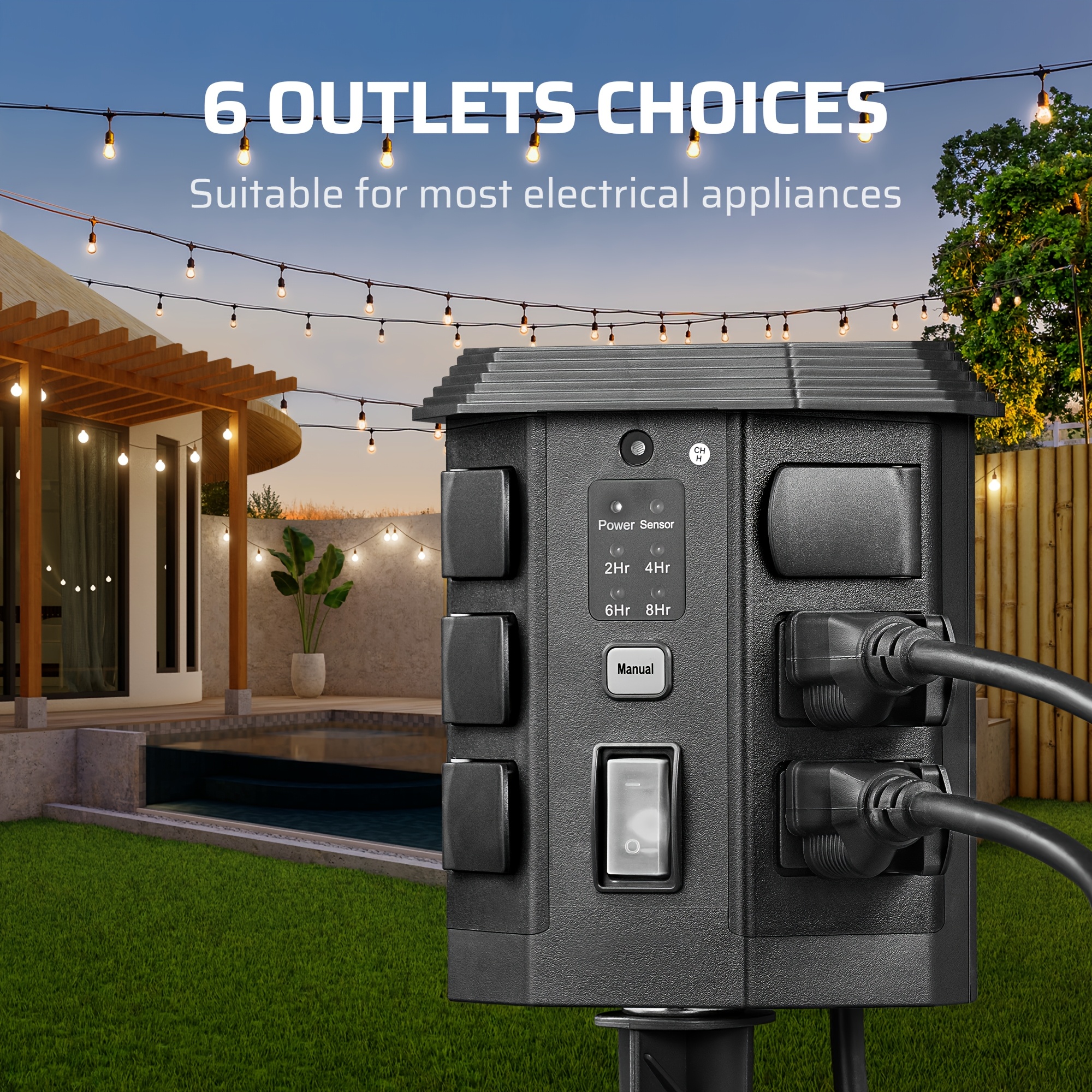 Outdoor Power Stake Timer, Out - Outdoor Power Outlet Extension 리뷰 및 가격