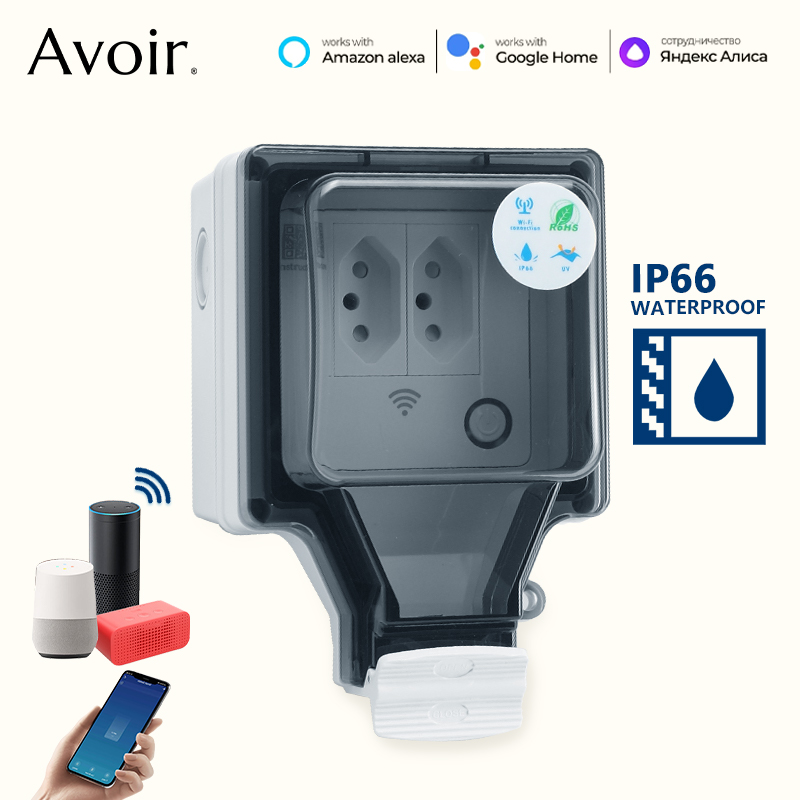 Avoir Tuya Wifi Smart Socket I - Outdoor Power Outlet Not Working 리뷰 및 가격