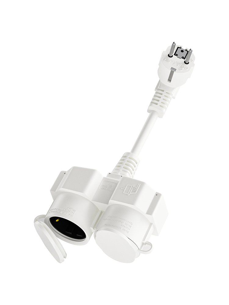 EU Extension Cable with 2 Schu - Outdoor Power Outlet Extension 리뷰 및 가격