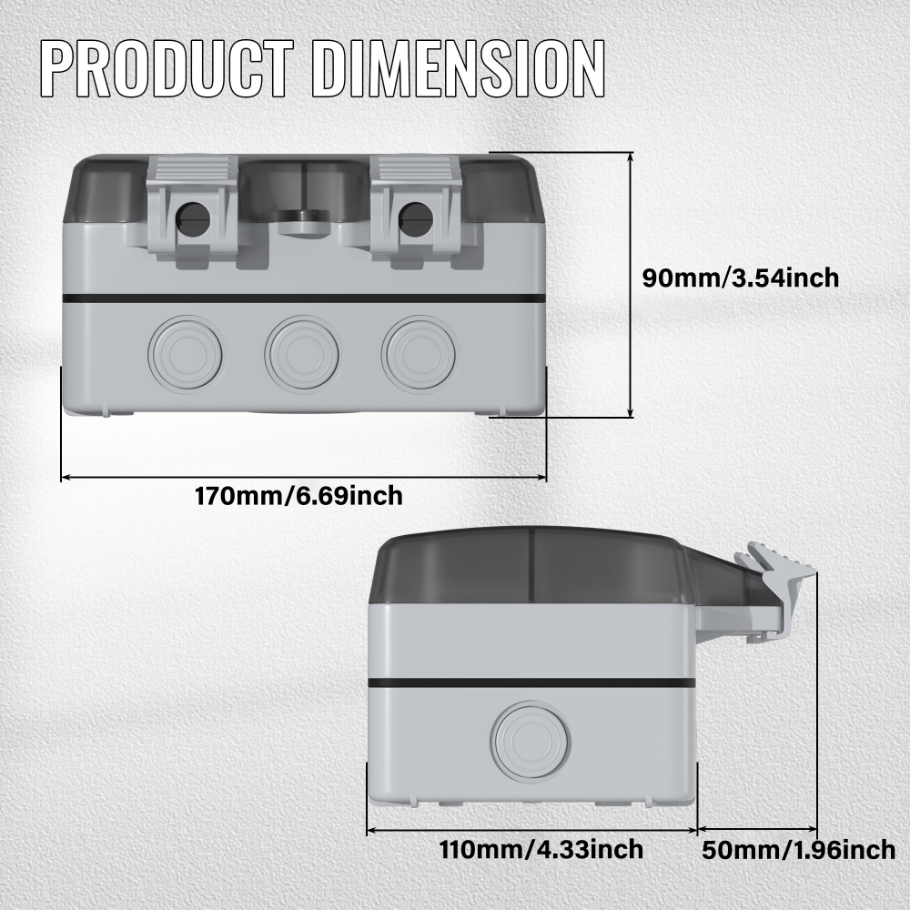 EIOMR France IP66 Weatherproof - Outdoor Power Outlet Extension 리뷰 및 가격