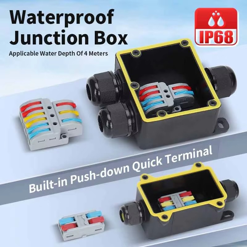 Junction Box Waterproof IP68 2 - Outdoor Power Cable Junction Box 리뷰 및 가격