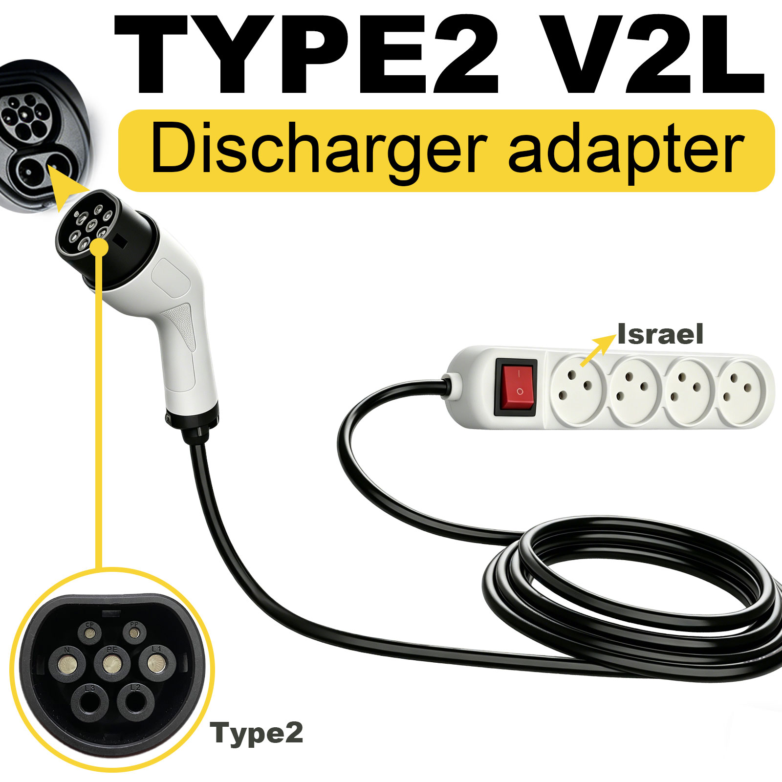 Type2 V2L Discharge Adapter Is - Outdoor Power Outlet Extension 리뷰 및 가격