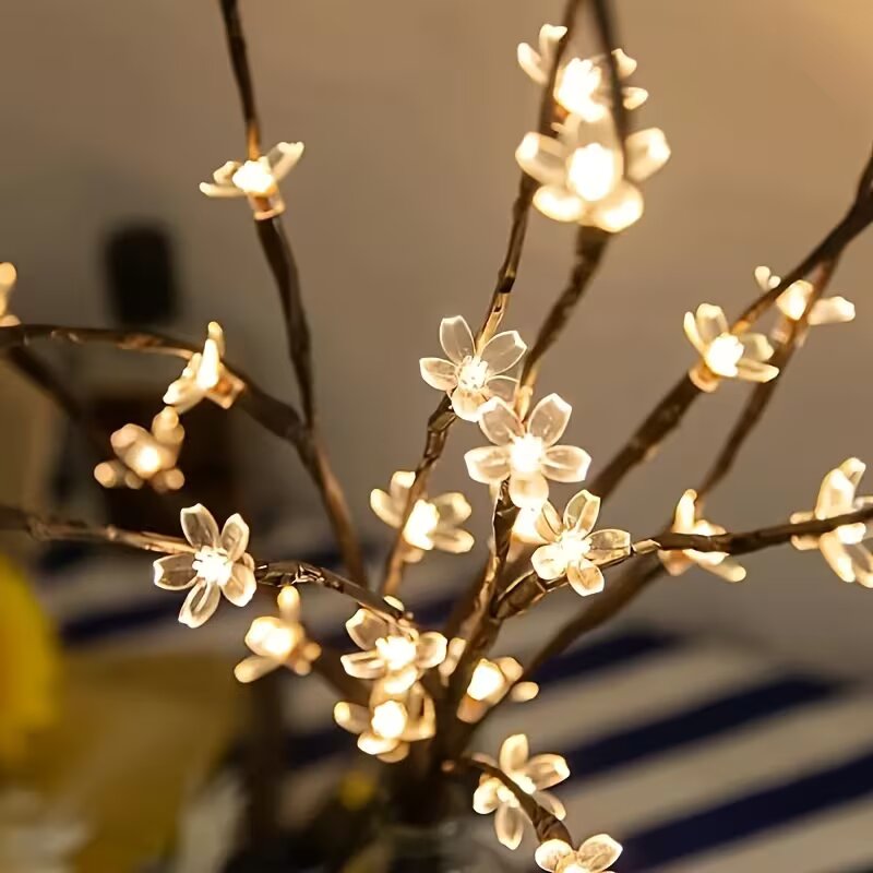 1/2PC 20LED Cherry Blossom Tre - Outdoor Power For Lights 리뷰 및 가격