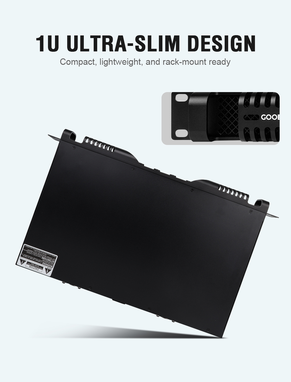 Gooermi DE2300 1U 4-Channel Di - Outdoor Power Amplifier 리뷰 및 가격