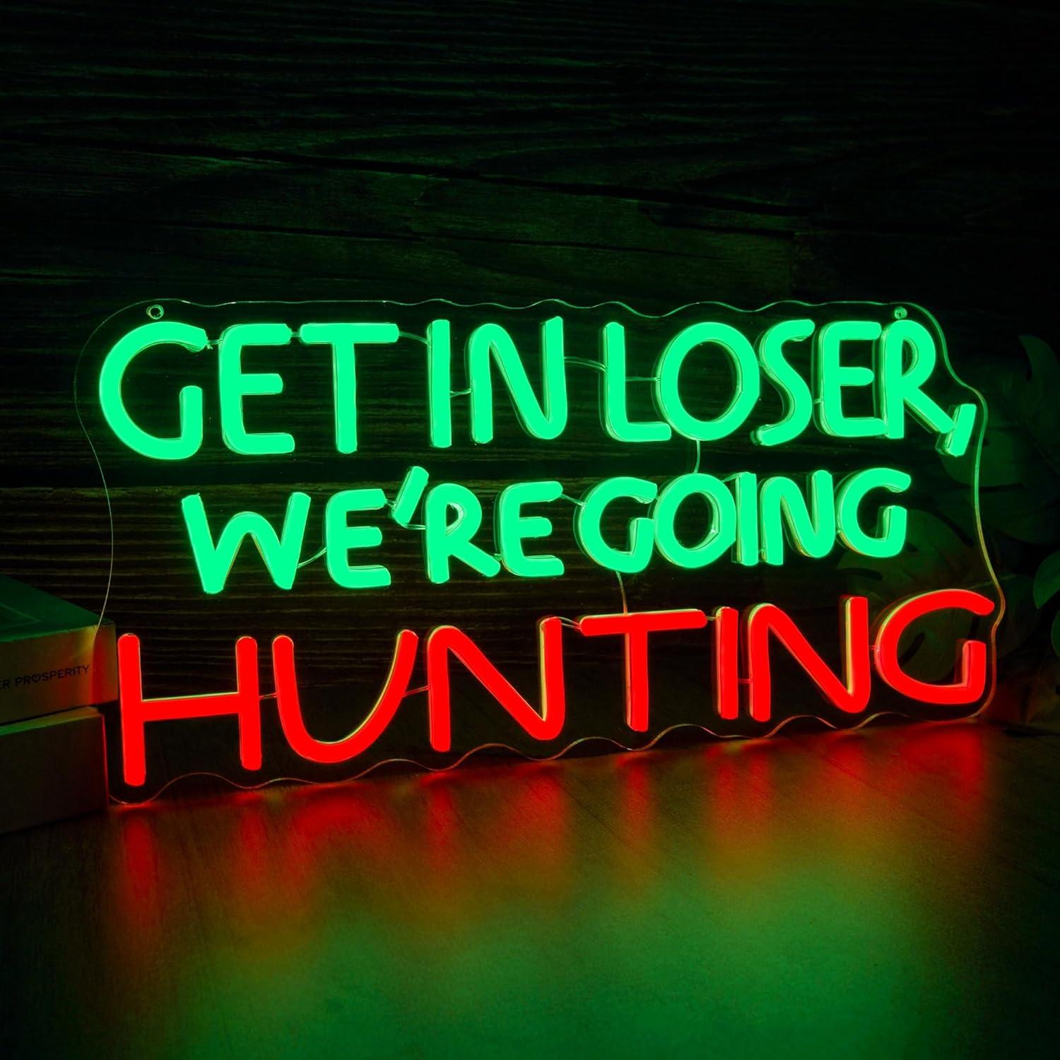 Funny Hunting Neon Sign LED Li - Outdoor Power For Lights 리뷰 및 가격