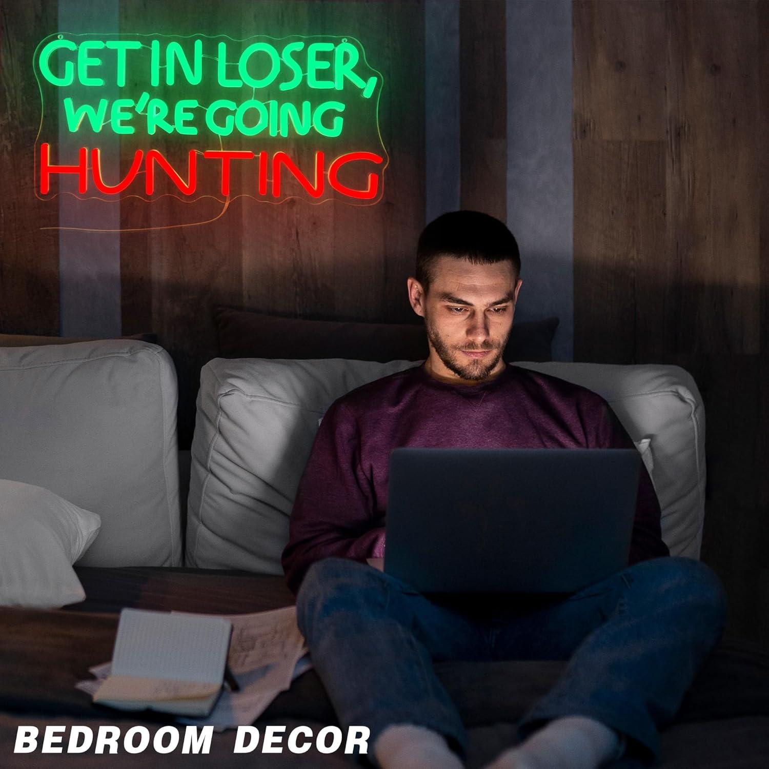 Funny Hunting Neon Sign LED Li - Outdoor Power For Lights 리뷰 및 가격