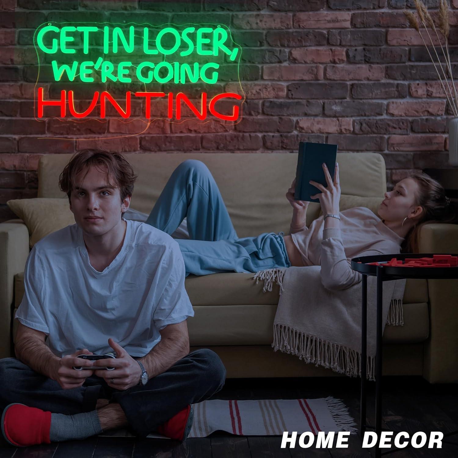 Funny Hunting Neon Sign LED Li - Outdoor Power For Lights 리뷰 및 가격