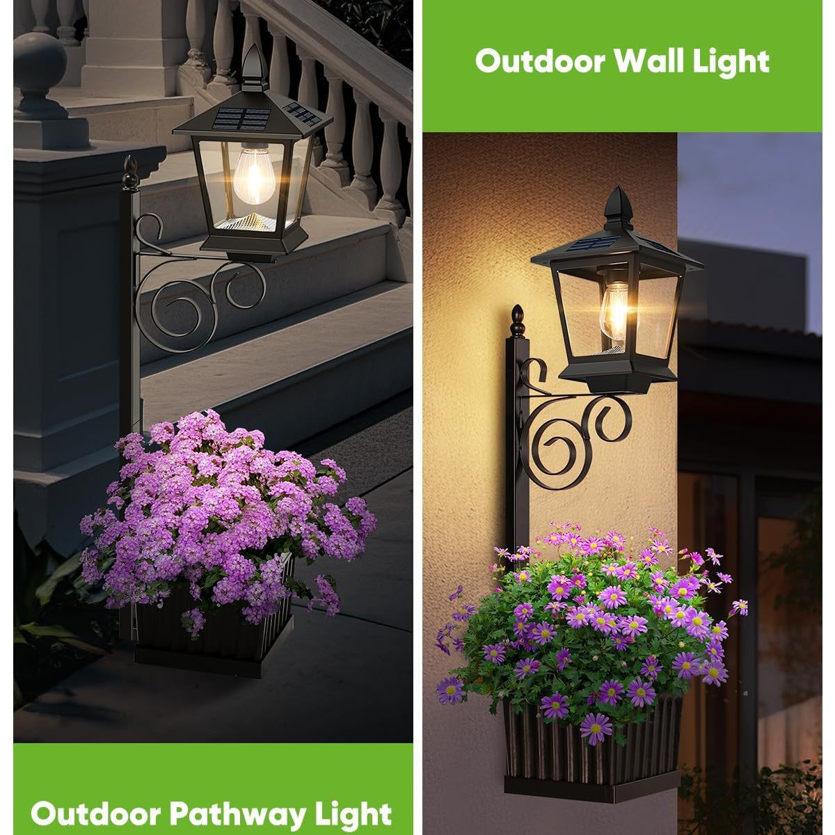 Solar Powered 2-in-1 Flower Po - Outdoor Power For Lights 리뷰 및 가격
