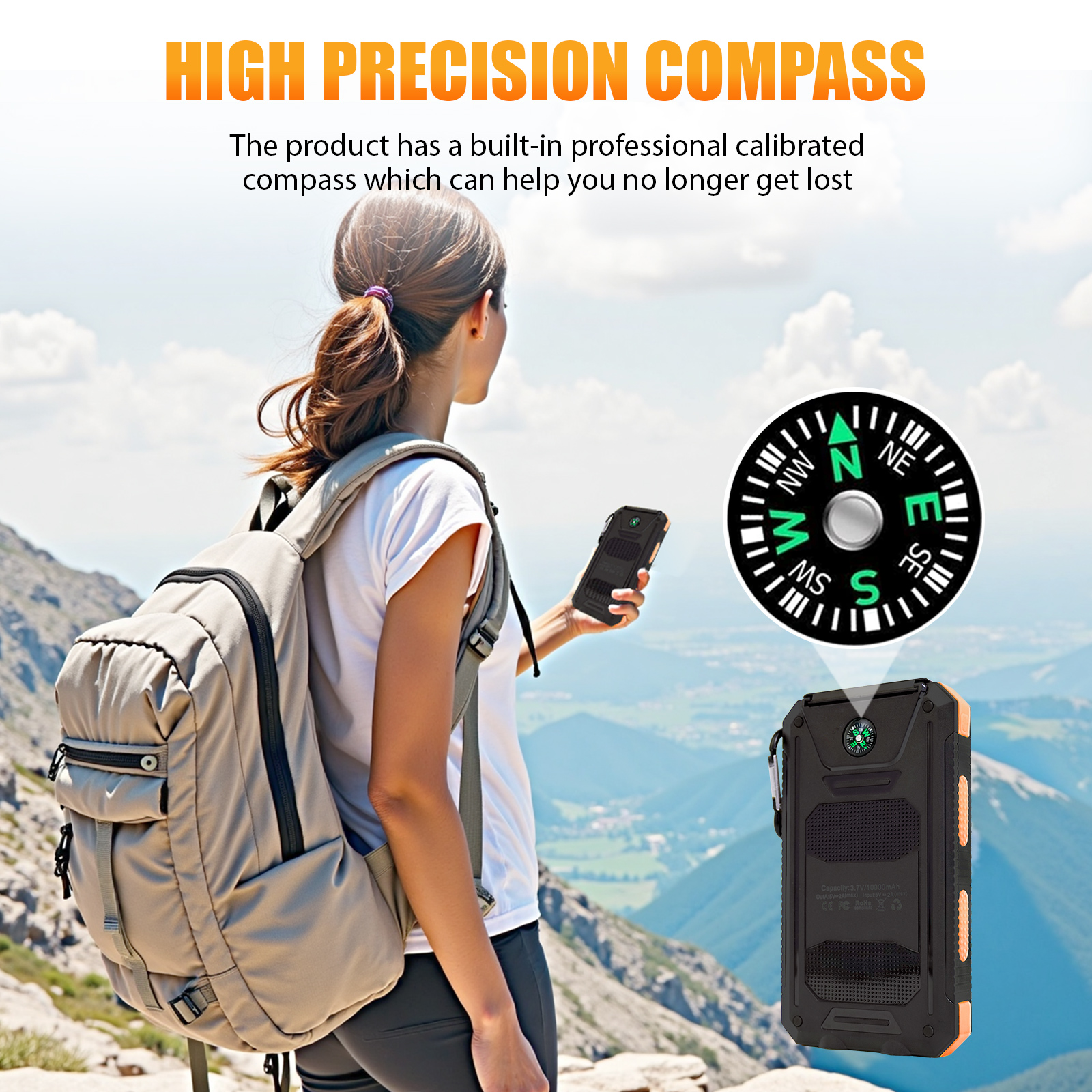 10000mAh Solar Power Bank Port - Outdoor Power Port 리뷰 및 가격