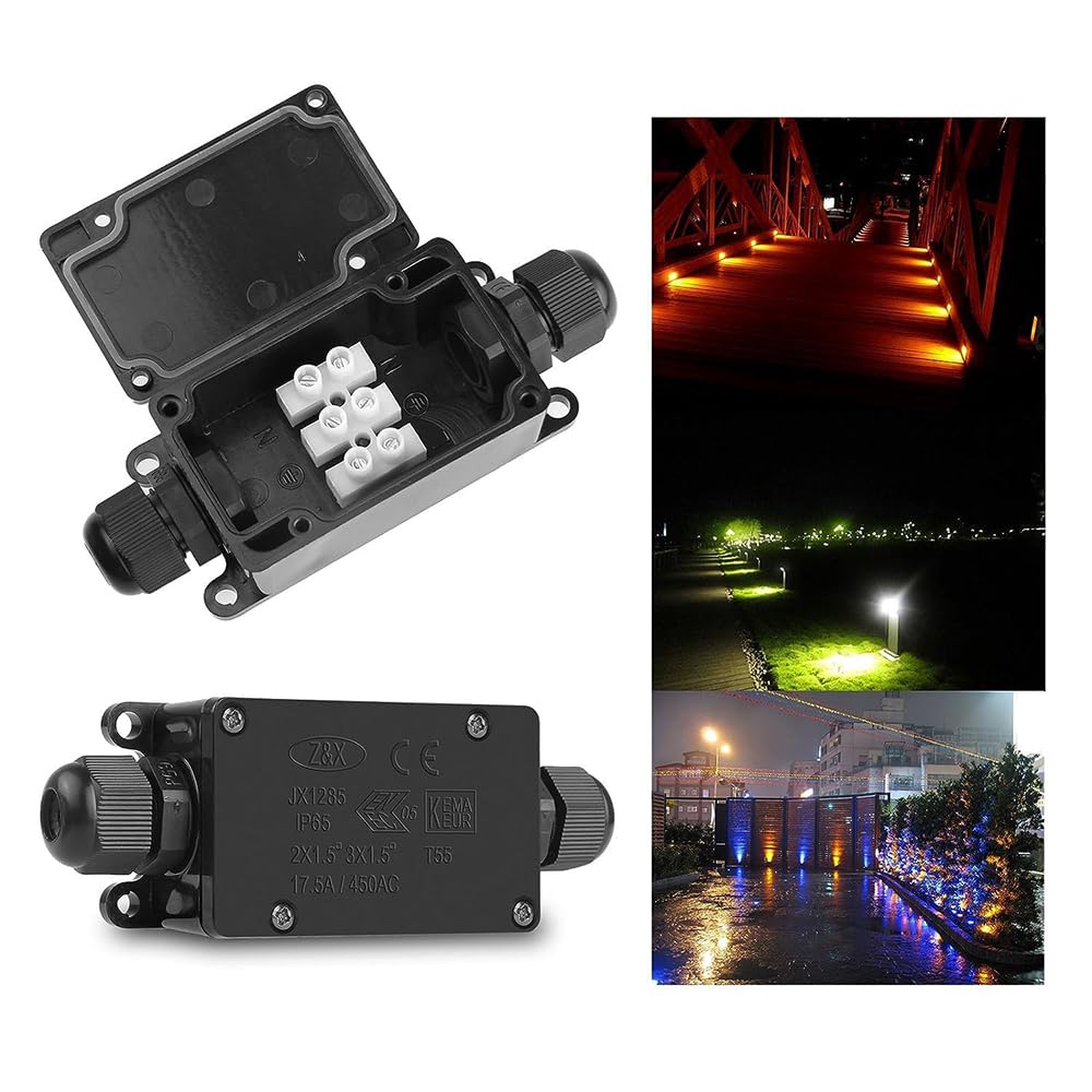 3pcs 2Way IP65 Waterproof Outd - Outdoor Power Cable Junction Box 리뷰 및 가격