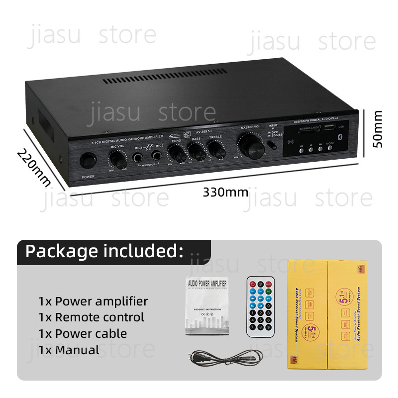 AV-369BT 5.1 Channel HiFi Ampl - Outdoor Power Amplifier 리뷰 및 가격