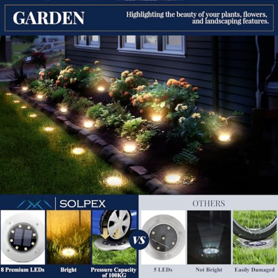 Solar Ground Lights Solar Ligh - Outdoor Power For Lights 리뷰 및 가격