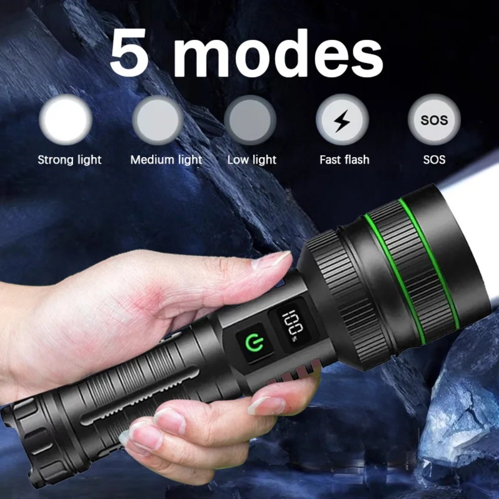Powerful LED Flashlight Zoomab - Outdoor Power For Lights 리뷰 및 가격