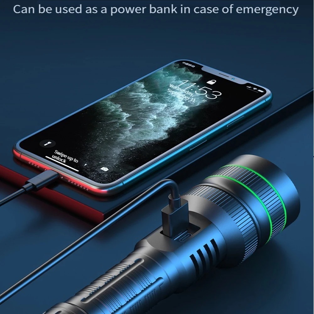 Powerful LED Flashlight Zoomab - Outdoor Power For Lights 리뷰 및 가격