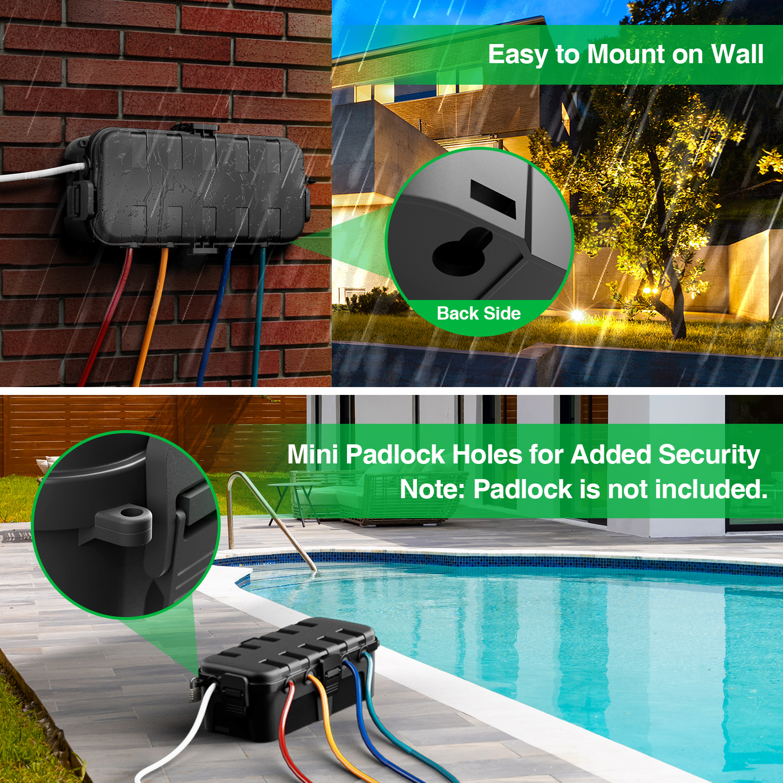 Medium Outdoor Electrical Box, - Outdoor Power Outlet Extension 리뷰 및 가격